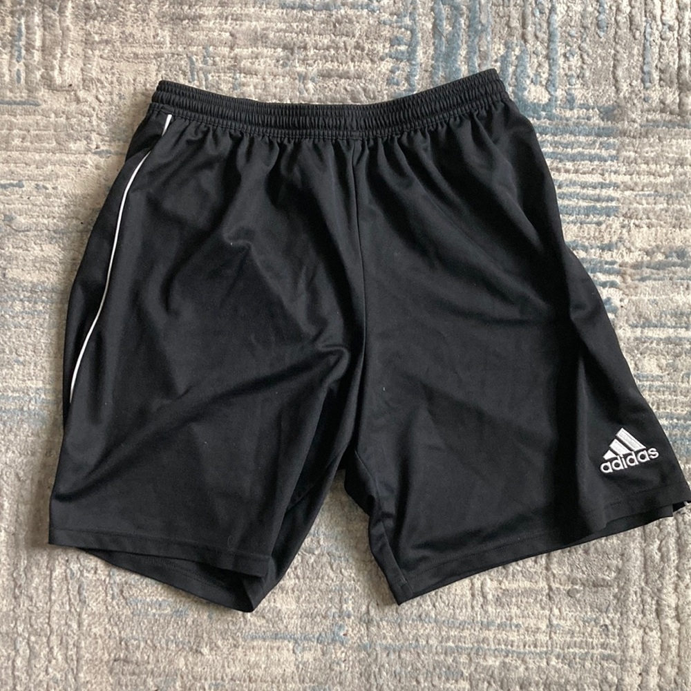 Black adidas shorts! Perfect condition. Light weight. On the shorter side.
